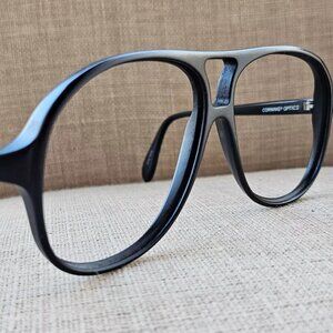 Vintage Corning Optics Men Eyeglasses/Glasses Frame Black Serengeti Drivers 140